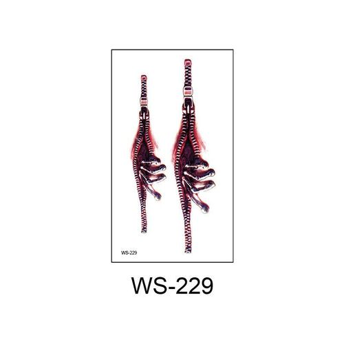 New Halloween Scar Tattoo Stickers for Parties, Horror and Bloody Wound Makeup, Disposable Temporary Scar Stickers