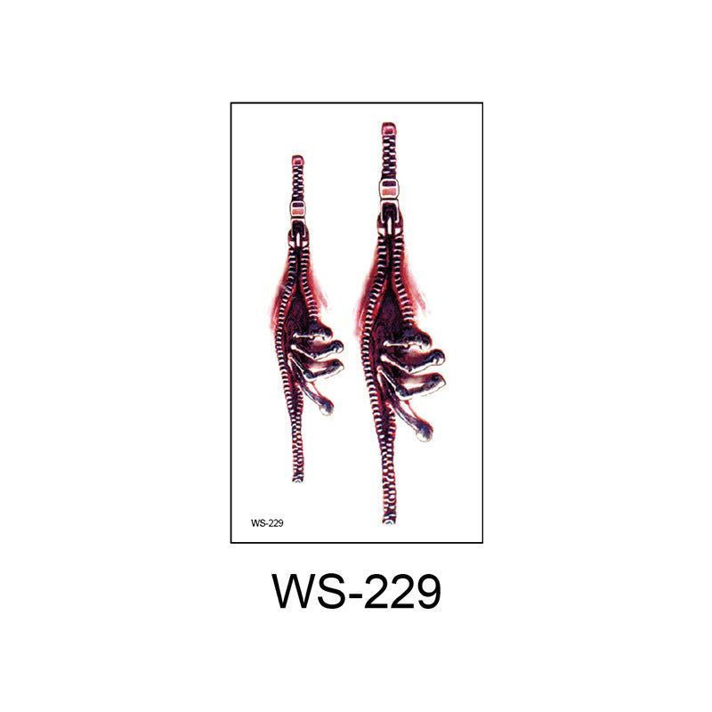 New Halloween Scar Tattoo Stickers for Parties, Horror and Bloody Wound Makeup, Disposable Temporary Scar Stickers