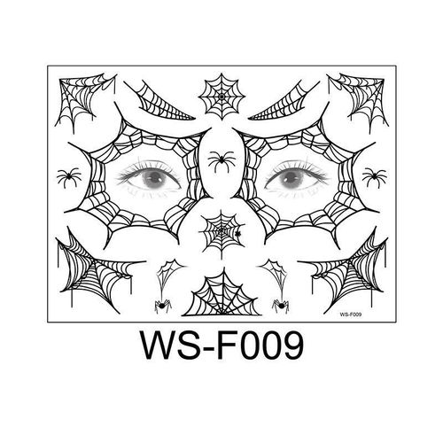 Halloween Spider Series Tattoo Stickers Ghost Festival Party Makeup Stickers Halloween Makeup Waterproof Dark