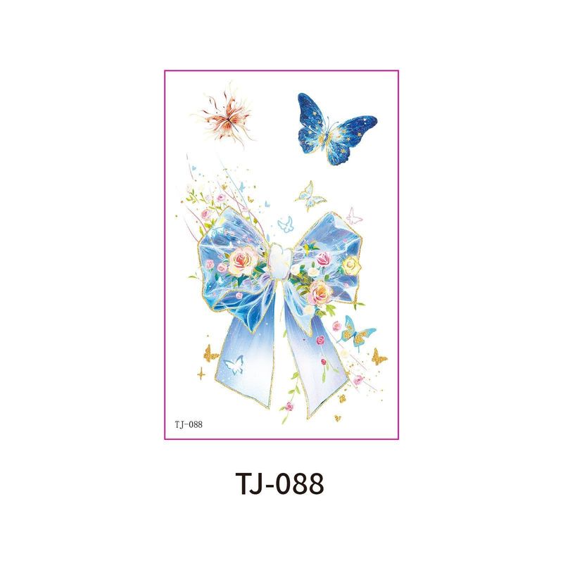 New Bronzing Butterfly Tattoo Sticker Color Fairy Girl Waterproof Photography Arm Clavicle Sticker Fashion