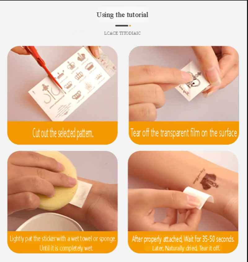 New Bronzing Butterfly Tattoo Sticker Color Fairy Girl Waterproof Photography Arm Clavicle Sticker Fashion