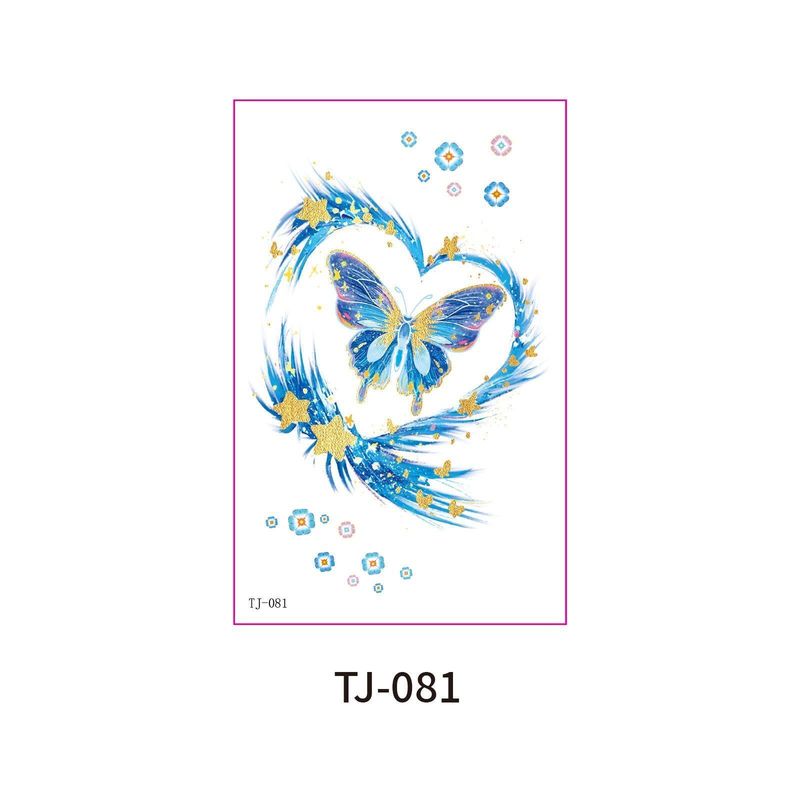 New Bronzing Butterfly Tattoo Sticker Color Fairy Girl Waterproof Photography