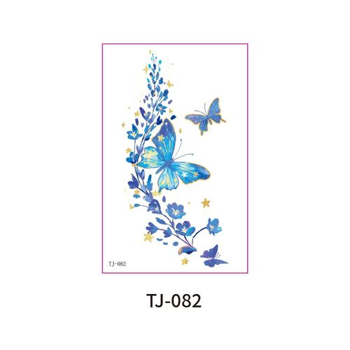 New Bronzing Butterfly Tattoo Sticker Color Fairy Girl Waterproof Photography