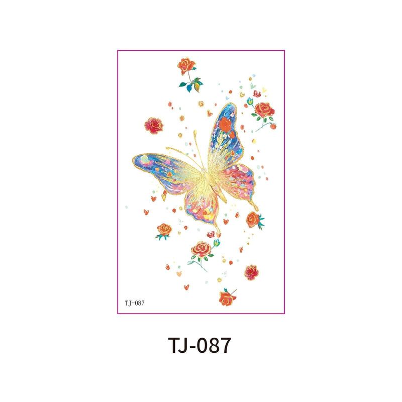 New Bronzing Butterfly Tattoo Sticker Color Fairy Girl Waterproof Photography