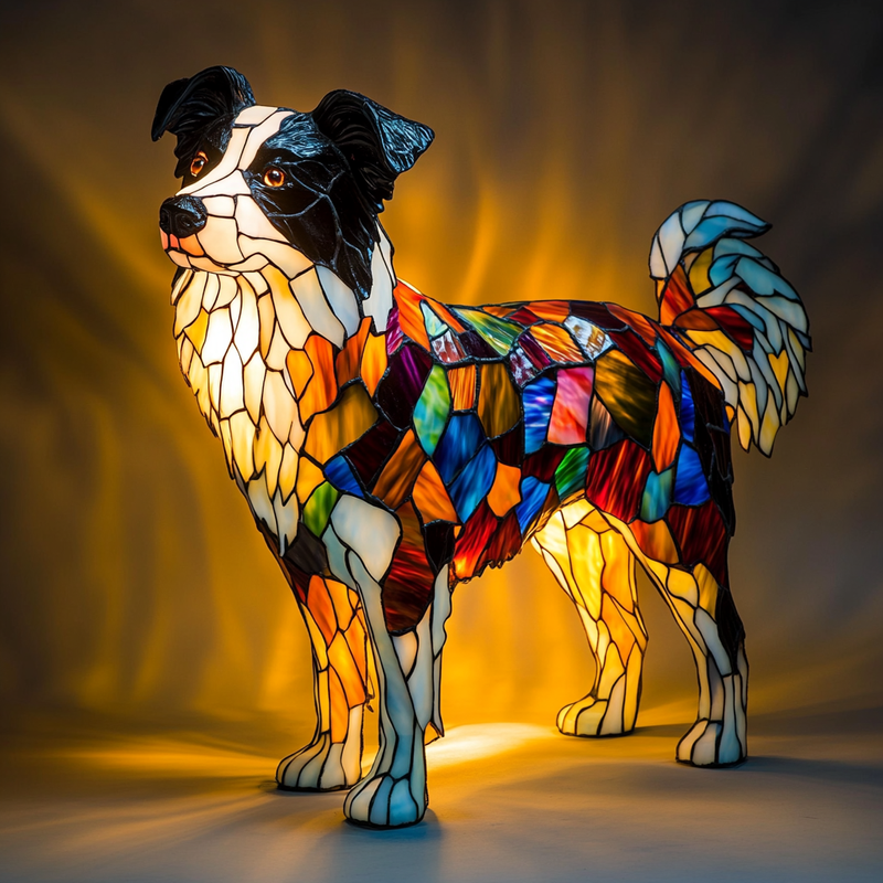 Border Collie Lampe