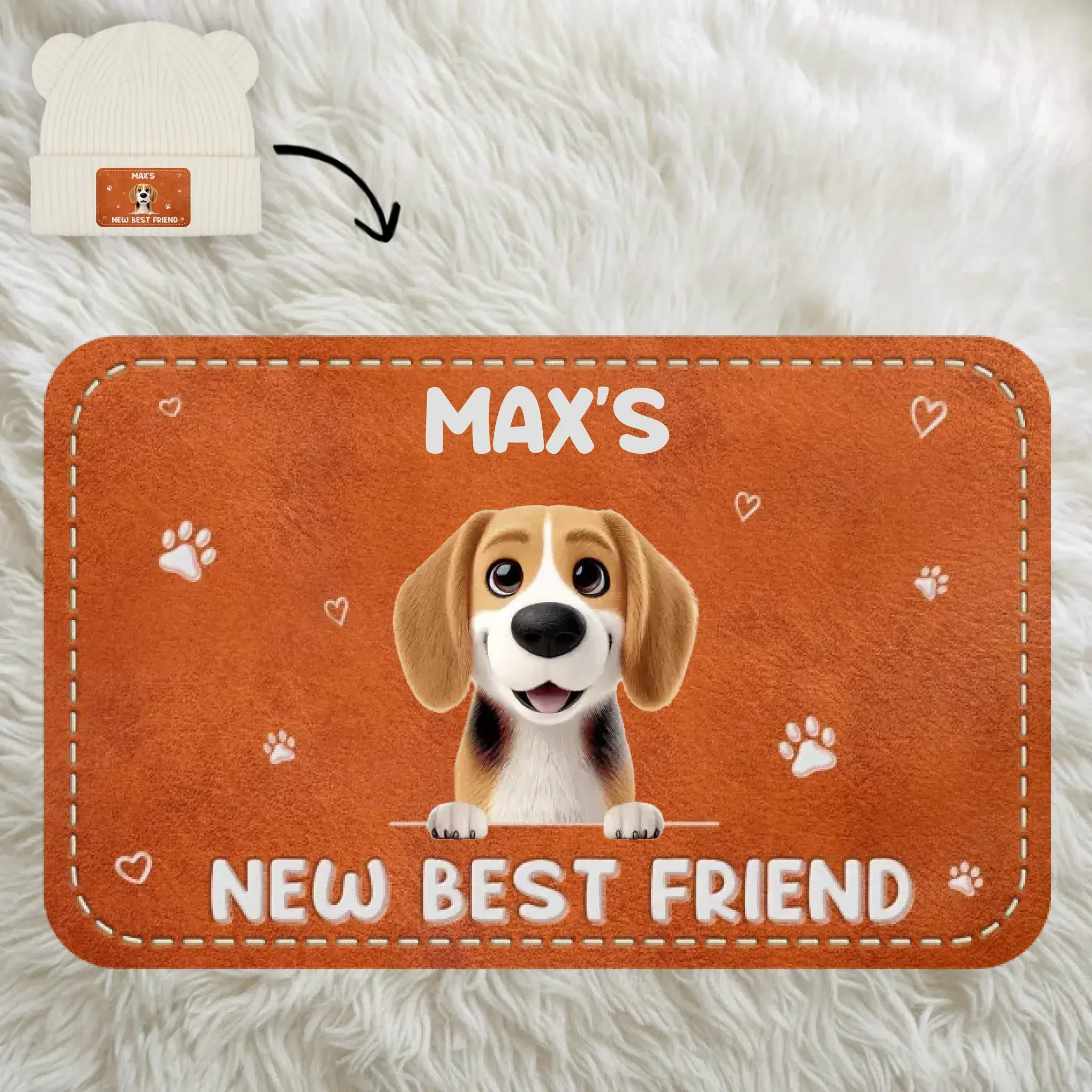 قبعة صغيرة وقفازات مخصصة للأطفال-استحمام شخصي للأطفال ، هدايا تكشف عن نوع الجنس للأمهات الجدد ، الآباء الجدد ، الآباء الجدد ، عشاق الكلاب والقطط