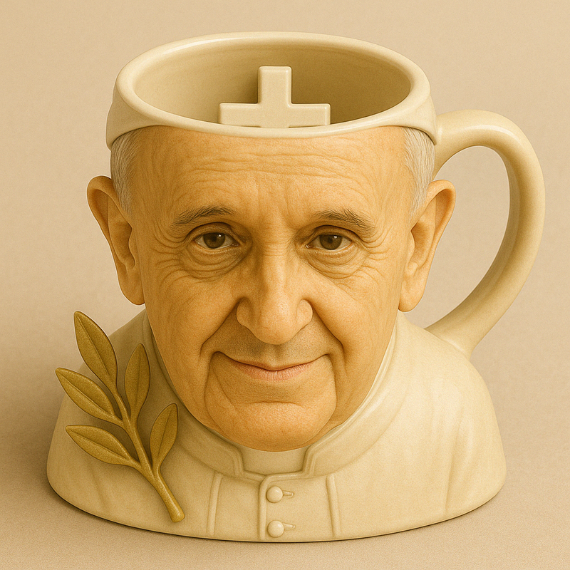رشفات المقدسة™-Colección de Tazas con Fe: Edición Conmemorativa del Papa Francisco