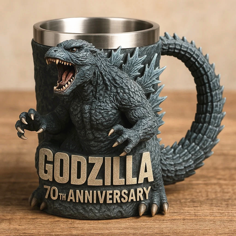 3D-Tasse zum 70. Jubiläum von Godzilla
