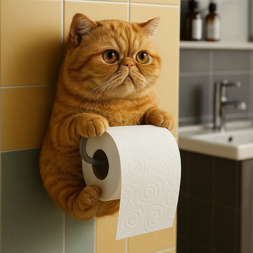 Cat paper holder