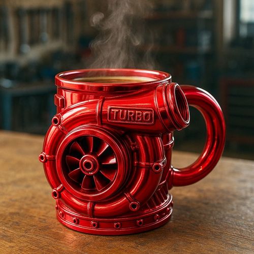 3d cup with turbocharger-show your speed and passion