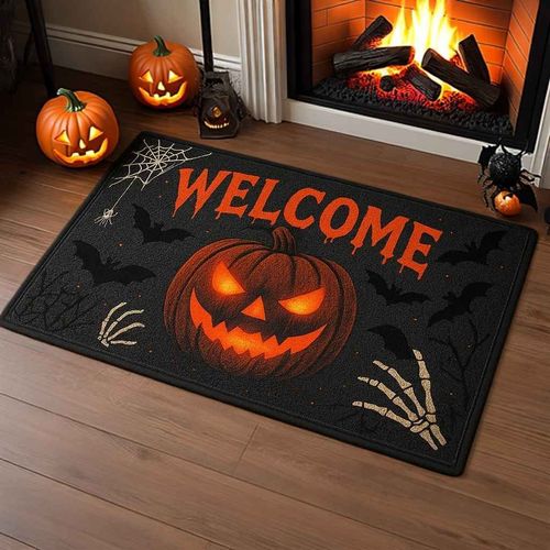 Scary halloween welcome mop