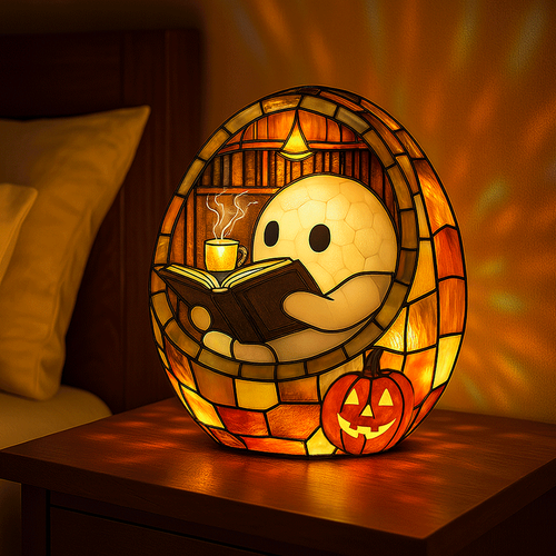 🔥Show the latest day discount %🔥-Ghost book reading lamp🔥