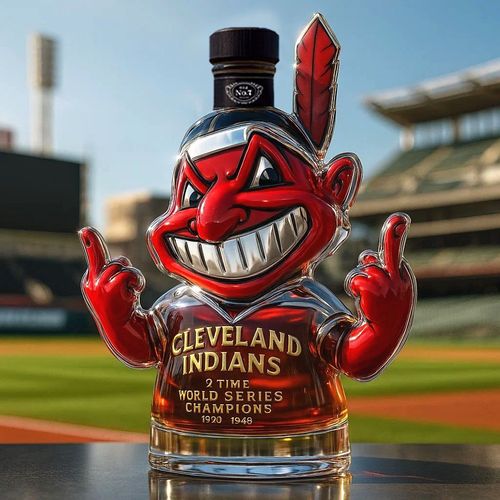 England indian bottle head whiskey waho