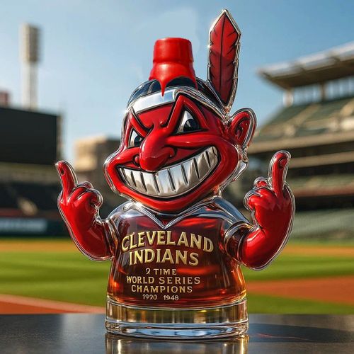 England indian bottle head whiskey waho