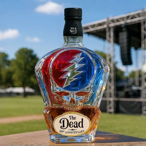 Dead anniversary whiskey bottle