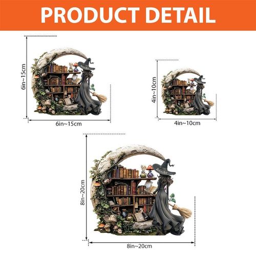Beautiful witch custom shape custom acrylic painting