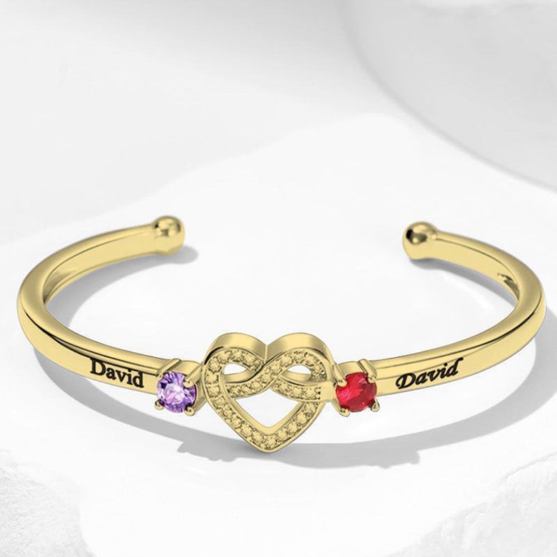 Custom born stone bracelet for couples-we hope to be forever-universal size