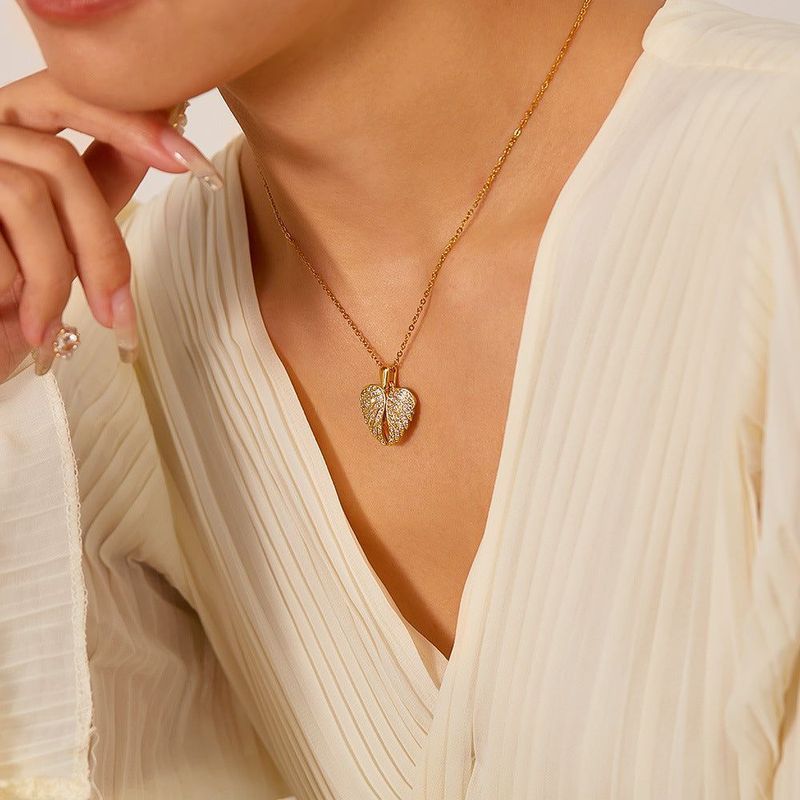 Angel wings necklace eternal guard souvenir with hidden name