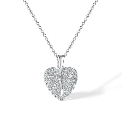 Angel wings necklace eternal guard souvenir with hidden name