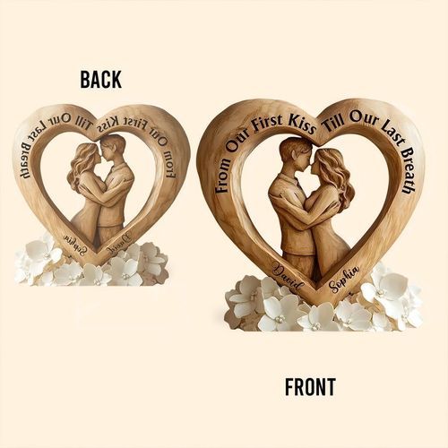 From the first to the latest of our breath-a acrylic painting custom-made couple