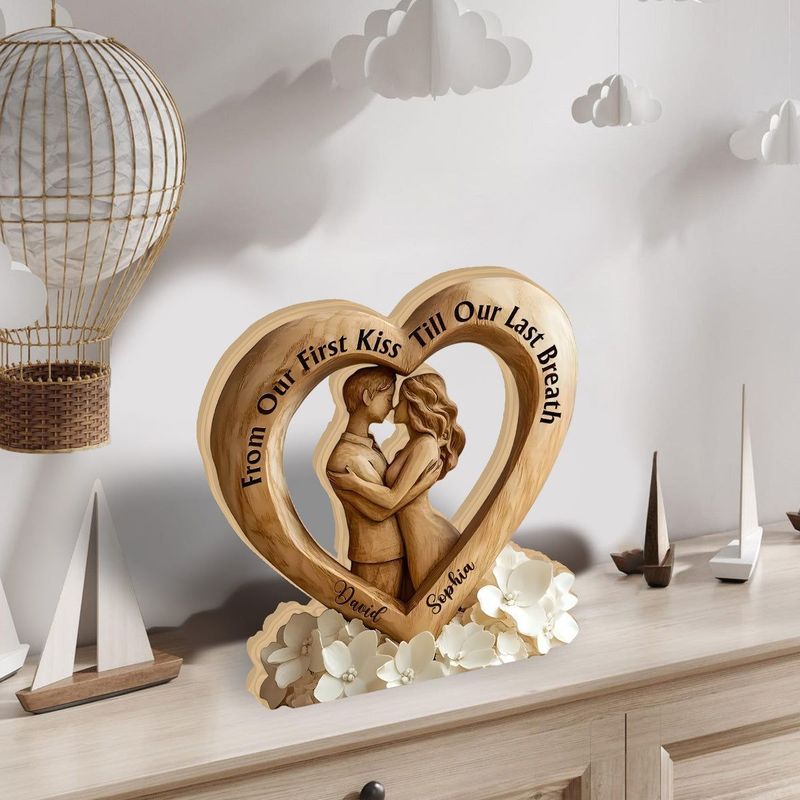 From the first to the latest of our breath-a acrylic painting custom-made couple