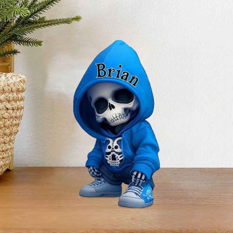 Skull shaped great skull custom acrylic painting