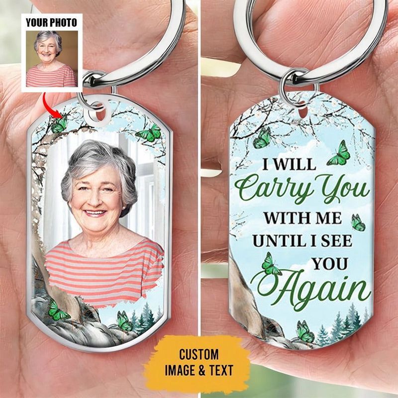 Custom photo i am always with you-custom souvenir key chain