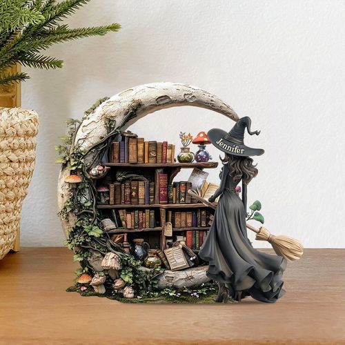 Beautiful witch custom shape custom acrylic painting