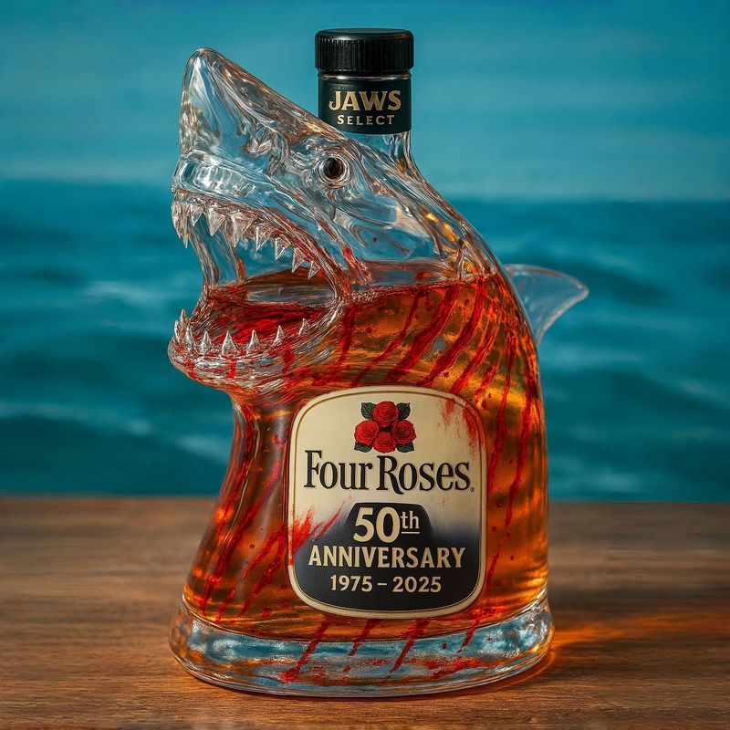 Jaws 50th anniversary whiskey bottle limited edition