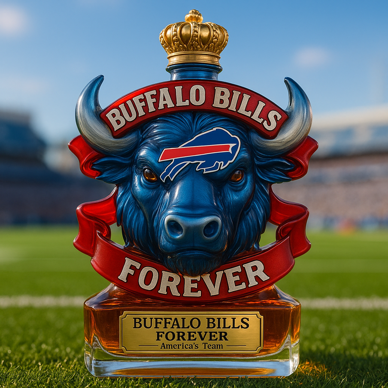 Buffalo bills whiskey bottle souvenir forever-an essential fan