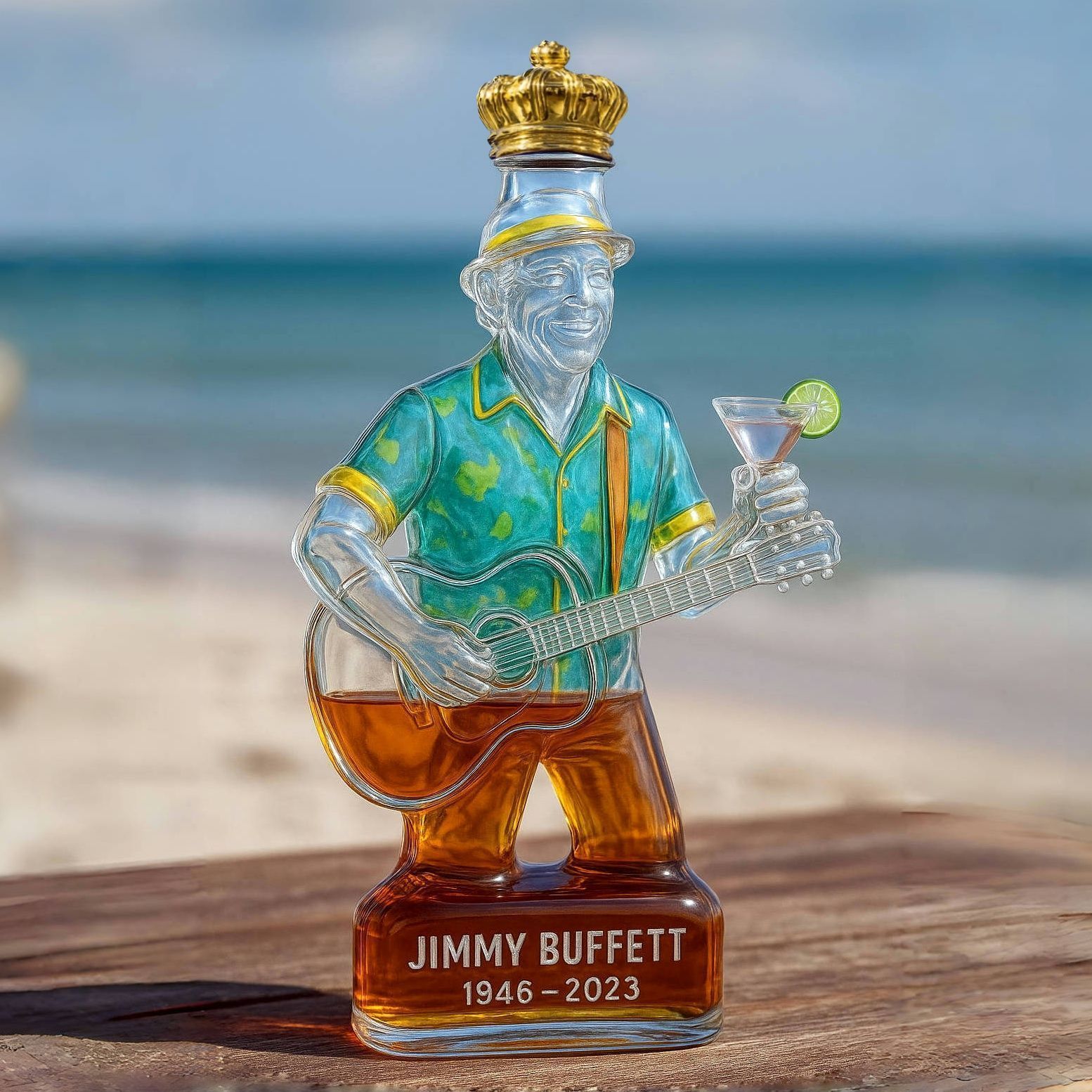 Jimmy baffit 1999-323 souvenir whiskey bottle