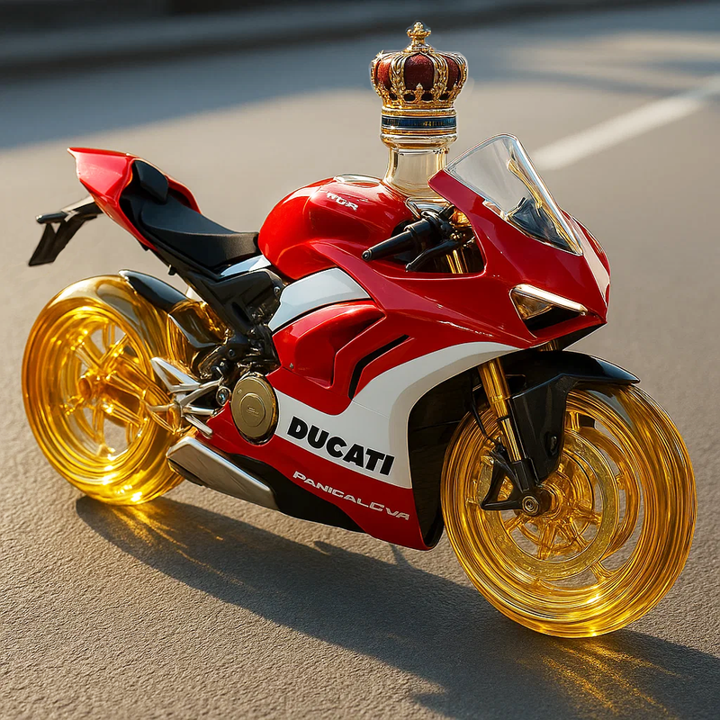 Ducati motorcycle whiskey bottle