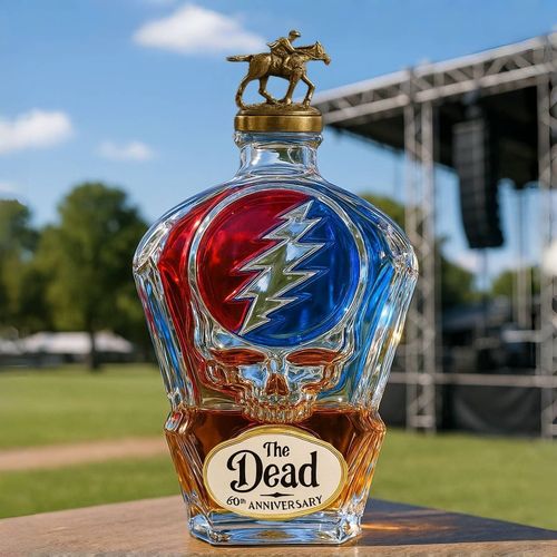 Dead anniversary whiskey bottle