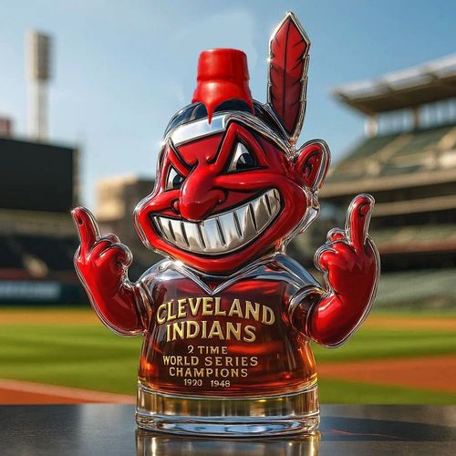 England indian bottle head whiskey waho