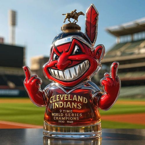 England indian bottle head whiskey waho