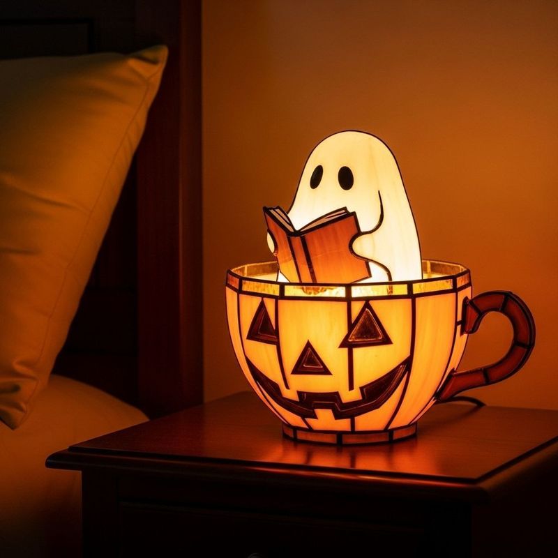 🔥Show the latest day discount %🔥-Ghost book reading lamp🔥