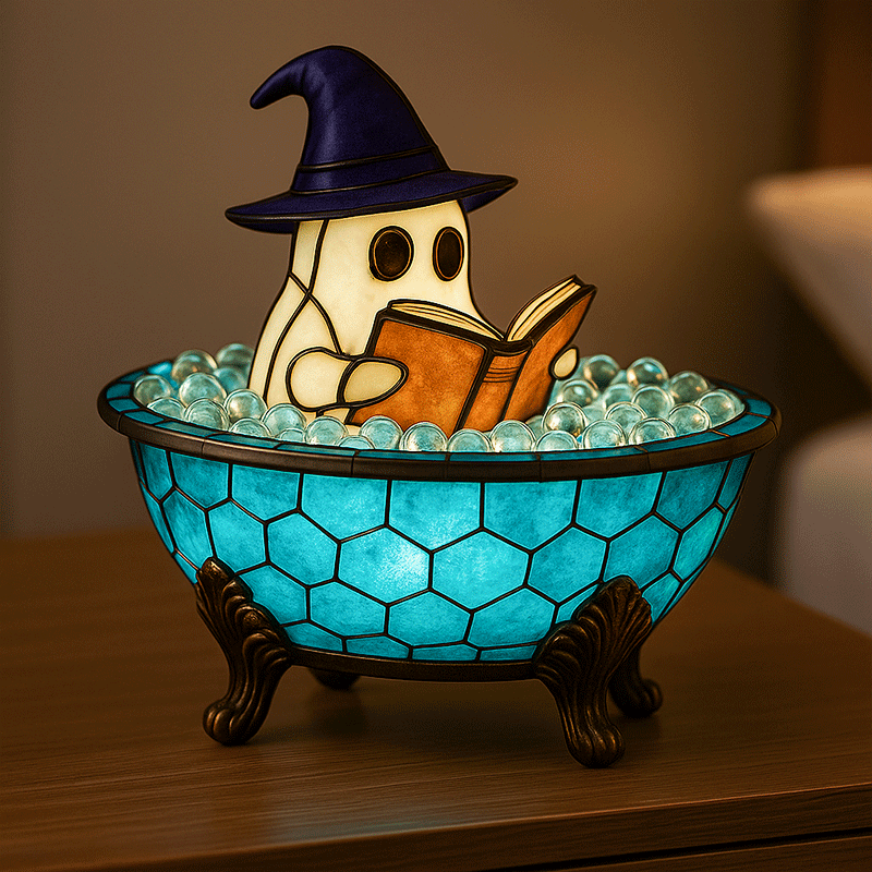 🔥Show the latest day discount %🔥-Ghost book reading lamp🔥