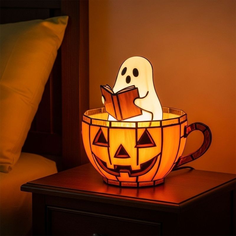🔥Show the latest day discount %🔥-Ghost book reading lamp🔥