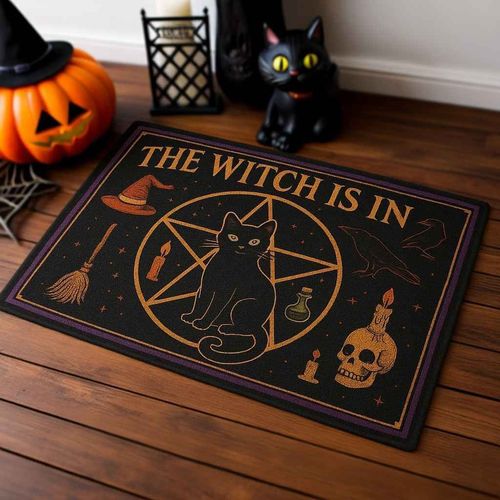 Scary halloween welcome mop