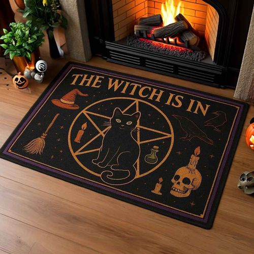 Scary halloween welcome mop