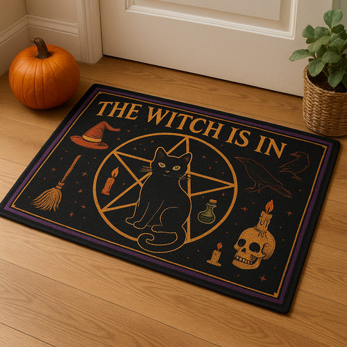Scary halloween welcome mop