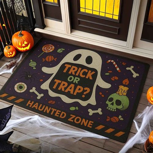 Scary halloween welcome mop