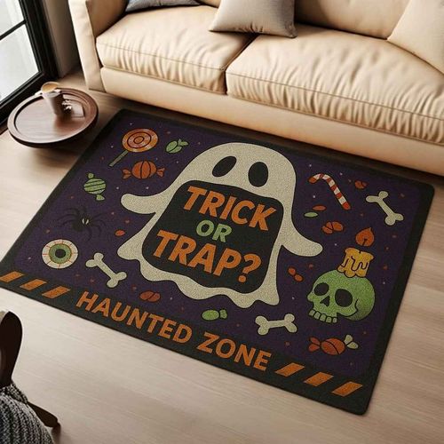 Scary halloween welcome mop