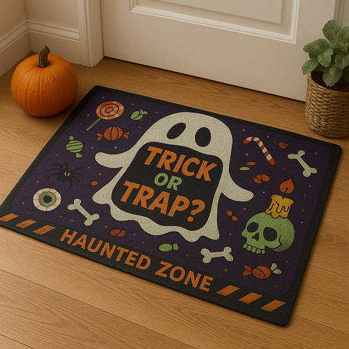 Scary halloween welcome mop