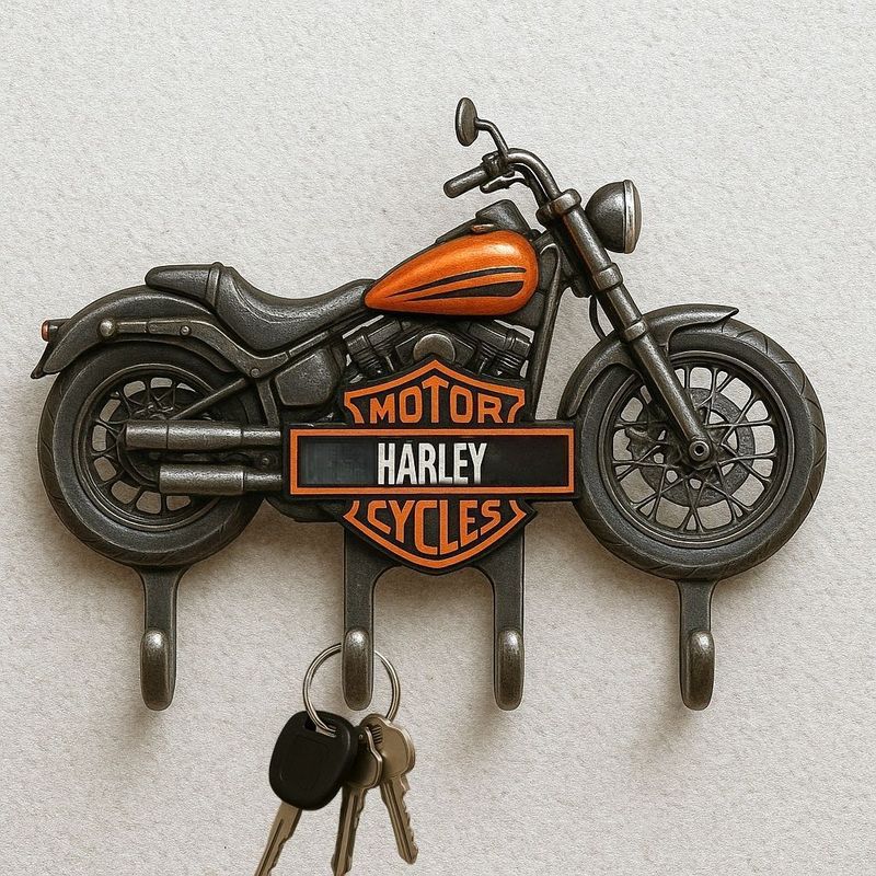 Harley davidson key chain-home key rider