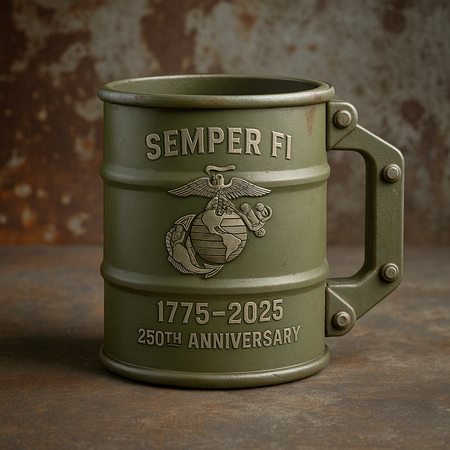 🛢Memorial oil barrel cup for the anniversary of 250 years on the creation of the us army ️