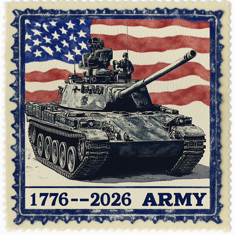 Army birthday souvenir stamps set 250
