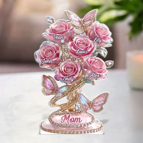 Personalised Rose Plaque