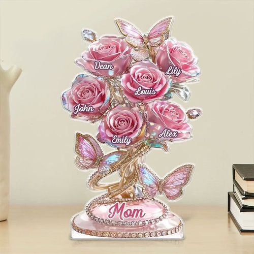 Personalised Rose Plaque