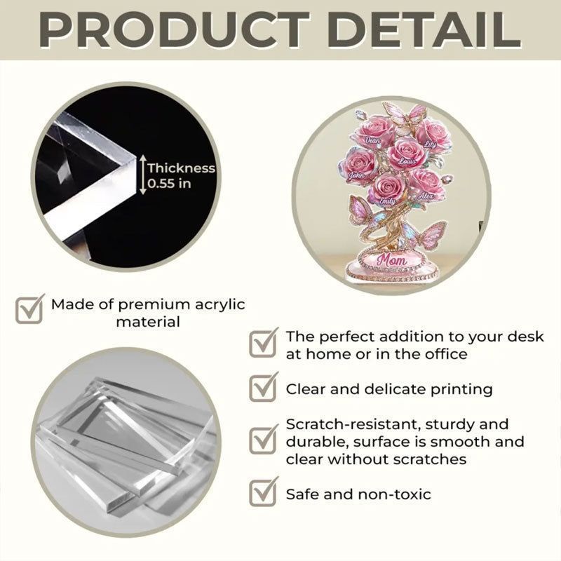 Personalised Rose Plaque